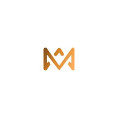 M letter logo vector design illustration