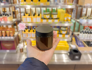 Magic anti-aging cream. Cosmetology and skin care concept.