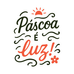 Letras Feliz Páscoa em Português Brasileiro	
