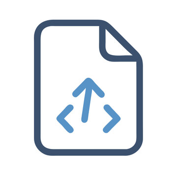 Code Editor Icon Representing Web Development and Programming Environment