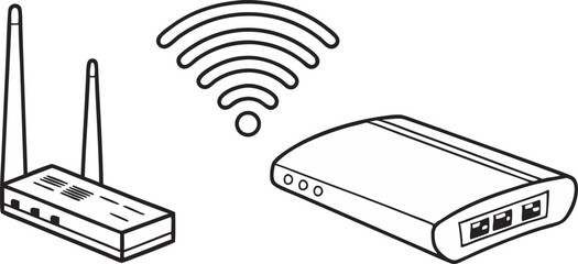 WIFI wireless internet signal vector icon 