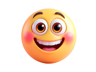 Fototapeta premium 3D styled cute and funny emojis for social media 