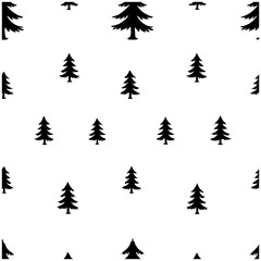 Obraz premium Elegant Forest Silhouette Pattern for your Designs