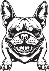 French bulldog. Vector illustration
