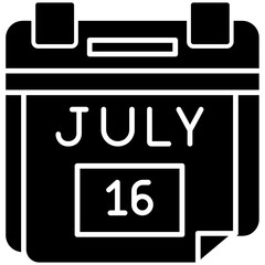 16th July Date Icon