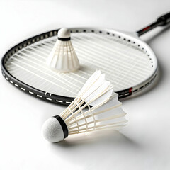 racket shuttle in white background