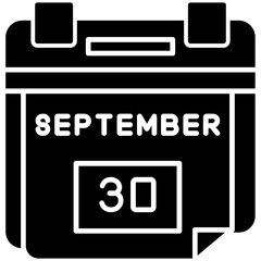 30th September Date Icon
