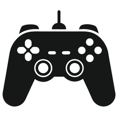 gaming controller vector silhouette