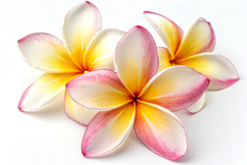 Fototapeta premium Plumeria flower vibrant and exotic beauty