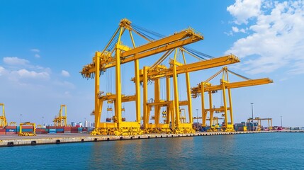 Youttakone versatile cranes handling cargo at ports industrial operation waterfront view maritime activity
