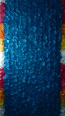 Obraz premium Vibrant Floral Garland Display: A captivating display of a vibrant floral garland, each petal a burst of color creating an artful display