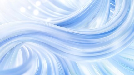 Smooth flowing light blue abstract waves and motion background