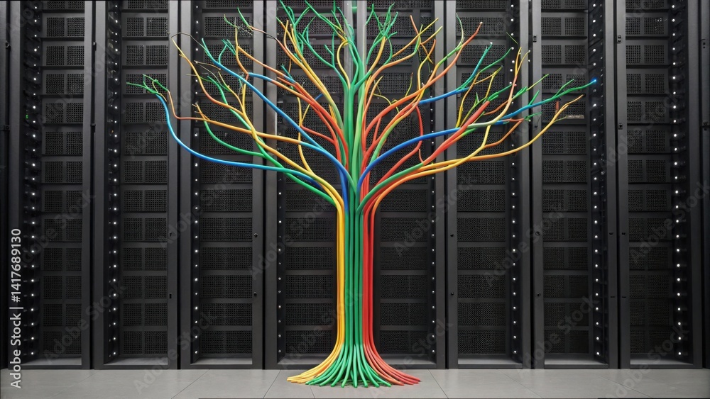 Poster Abstract Tree Visualization with Colorful Branches Against Server Background