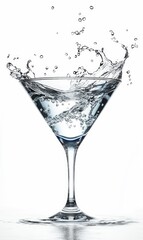 Splashing Martini Glass