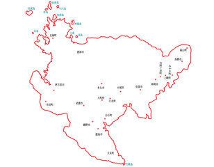 佐賀県　地図　白　斑点　イラスト