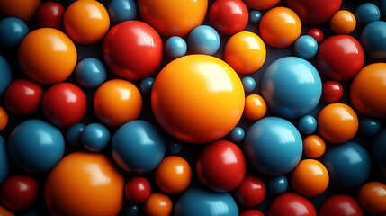 colorful chocolate balls