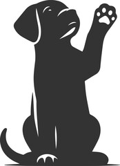 Black dog vector