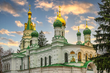 Ancient christian orthodox church in Poltava, Ukraine	