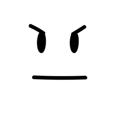 WINKING ANGRY FACE HAND DRAWING EMOTION