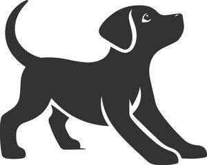 Black dog vector