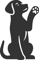 Black dog vector