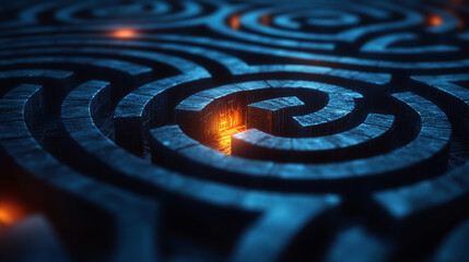 White gold and silver digital maze with interconnected circuit patterns evokes a deep tech aesthetic symbolizing complexity ethics and decision making in advanced technological systems

