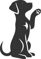 Black dog vector