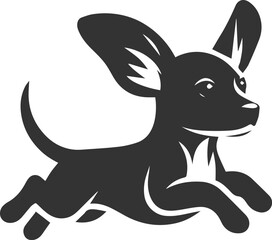 Black dog vector