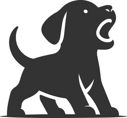 Black dog vector