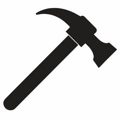 Claw Hammer silhouette icon
