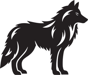 wolf black silhouette