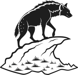 wolf black and white