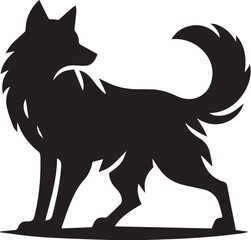 wolf black silhouette
