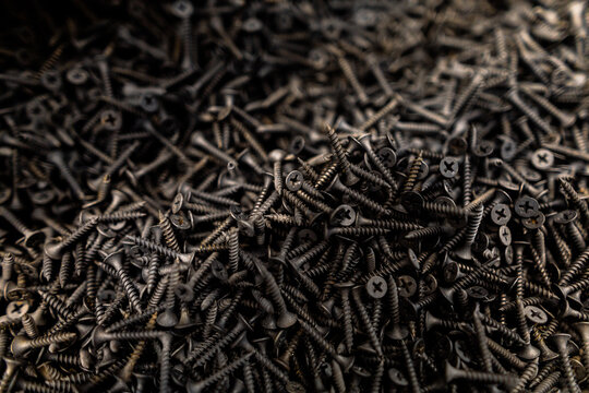 mix de parafusos trombeta ponta agulha zincado preto para madeira, drywall e constru&ccedil;&atilde;o.