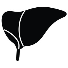 inner part of human body silhouette design on white background 