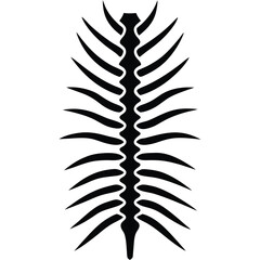 inner part of human body silhouette design on white background 