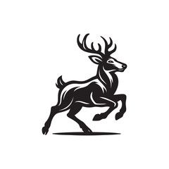 deer silhouette vector illustration