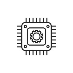 Engineering department technical support icon elements