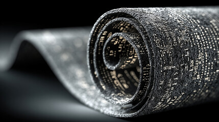 Artificial intelligence processes unstructured documents as machine learning algorithms extract data in motion symbolizing automation precision and the future of intelligent information management

