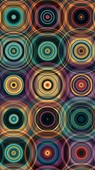 circle motif, circle pattern, symmetrical, circle lines, wall wallpaper, HD