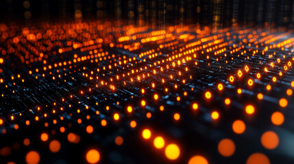 Artificial intelligence processes unstructured documents as machine learning algorithms extract data in motion symbolizing automation precision and the future of intelligent information management

