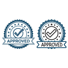 approved logo,Label Stamp Logo,and badge label,vector template