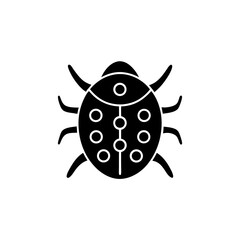 creative details Bug/virus icon Vector Illustration