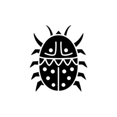 creative details Bug/virus icon Vector Illustration
