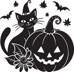 halloween background with pumpkin