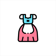 vector illustration of a funny cartoon character