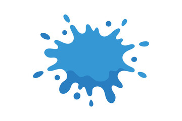 Fototapeta premium Sky Blue paint splash vector