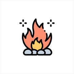 vector fire icon