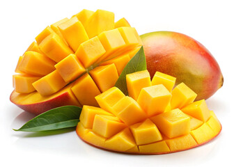mango cut in half
