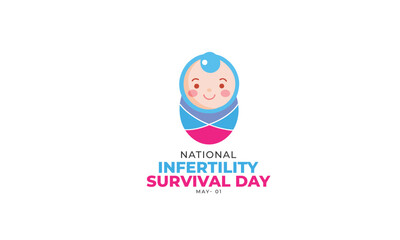 National Infertility Survival Day. background, banner, card, poster, template. Vector illustration.